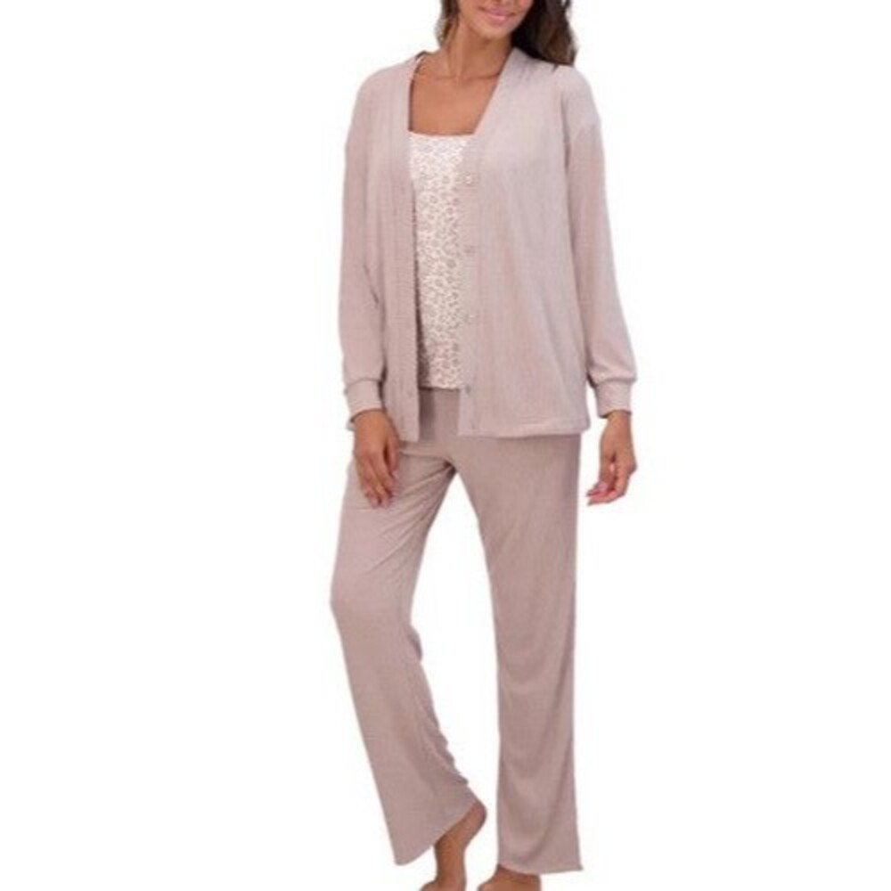 NWT Live2Lounge Ladies' 3-piece Lounge Set | Color- Tan | XX-Large.